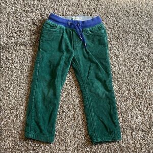 Mini Boden Green Corduroy Pants with Lining